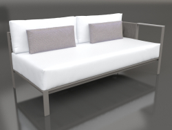 Sofa module, section 1 right (Quartz gray)