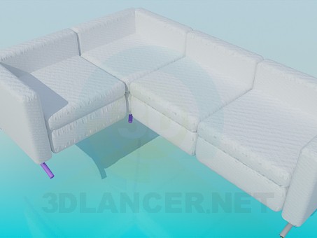 modelo 3D Sofá - escuchar modelo 3D Sofá - escuchar