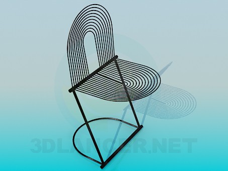 3D modeli Metal sandalye - önizleme