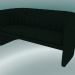 modello 3D Mocassino doppio divano (SC25, H 75cm, 150х65cm, Velvet 1 Forest) - anteprima