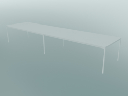 आयताकार टेबल बेस 440x110 सेमी (सफेद)