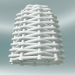 modello 3D Lampada a sospensione (91, tessuto bianco) - anteprima