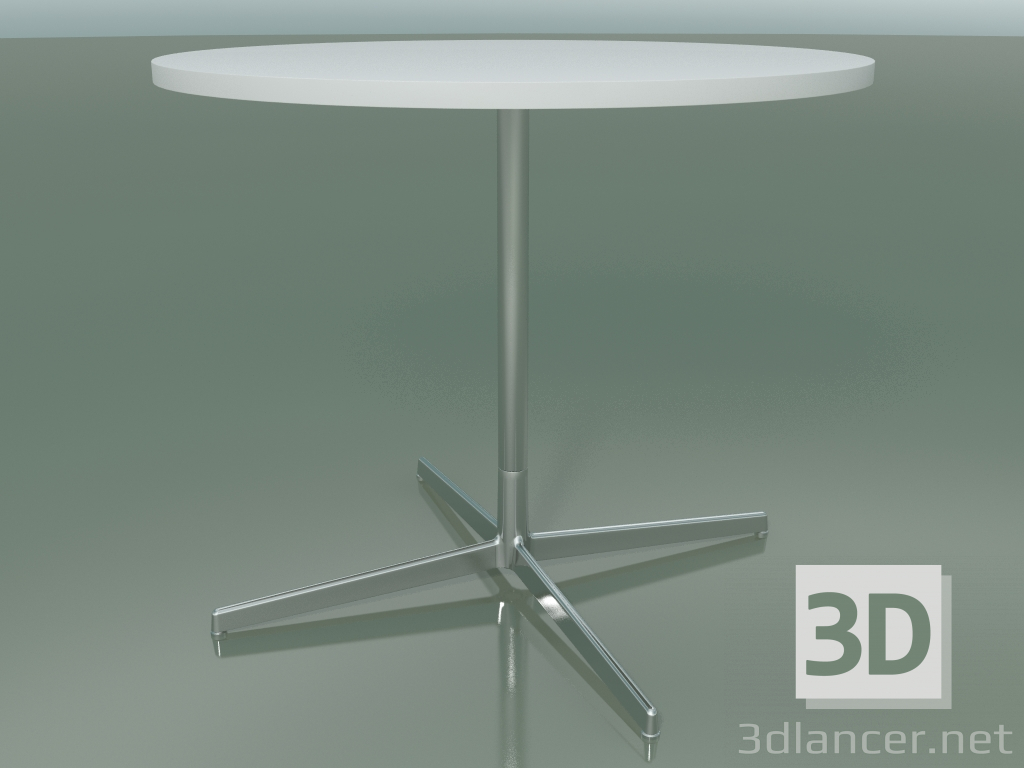 modello 3D Tavolo rotondo 5515, 5535 (H 74 - Ø 89 cm, Bianco, LU1) - anteprima