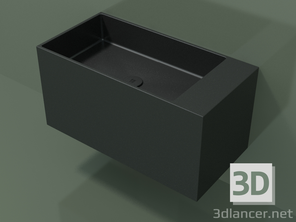 3D modeli Duvara monte lavabo (02UN42102, Deep Nocturne C38, L 72, P 36, H 36 cm) - önizleme