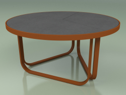 Coffee table 009 (Metal Rust, Glazed Gres Storm)
