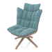 3d model Husk style armchair (turquoise) - preview