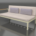 modello 3D Modulo divano, sezione 1 sinistra (Oro) - anteprima