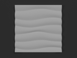 3D-Gipsplatte Wave horizontales Relief