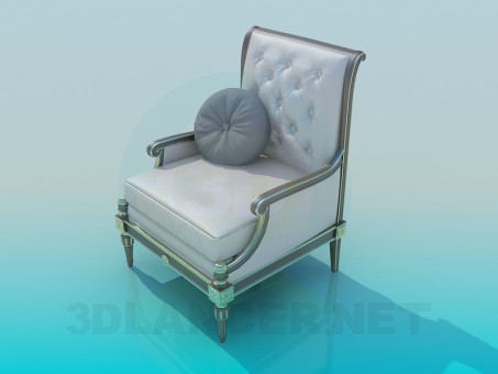 3d model Armchair antique - preview 3d model Armchair antique - preview