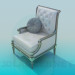 3d model Armchair antique - preview