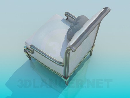 3d model Armchair antique - preview 3d model Armchair antique - preview