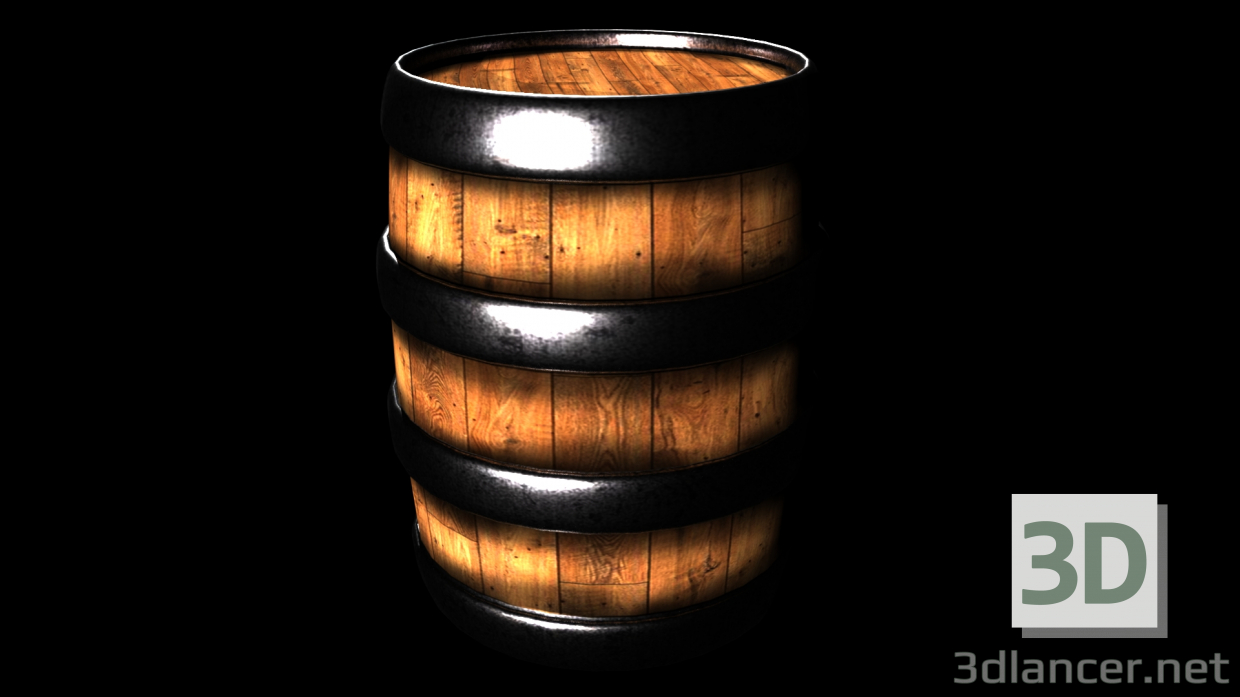 3d model Barril - vista previa