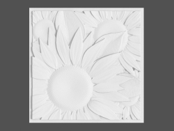 3D Sonnenblumenpanel