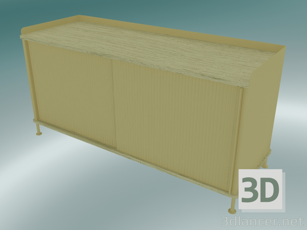 3D modeli Açık Büfe Enfoldu (Düşük, Kum Sarısı) - önizleme
