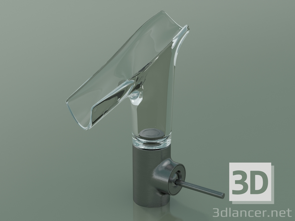 Modelo 3d Misturador monocomando para lavatório 140 com bico de vidro (12112340) - preview