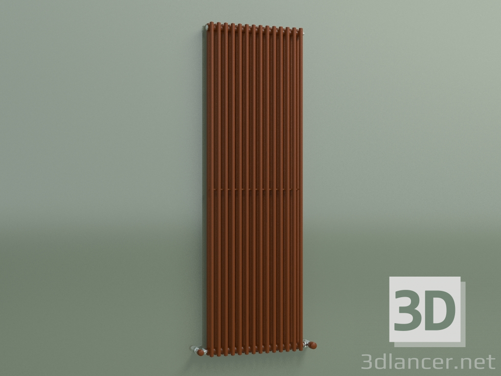 3d модель Радиатор вертикальный ARPA 2 (1520 14EL, Brown rust) – превью