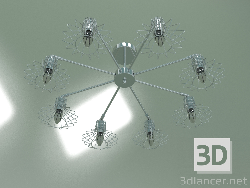 3d model Ceiling chandelier 70108-8 (chrome) - preview