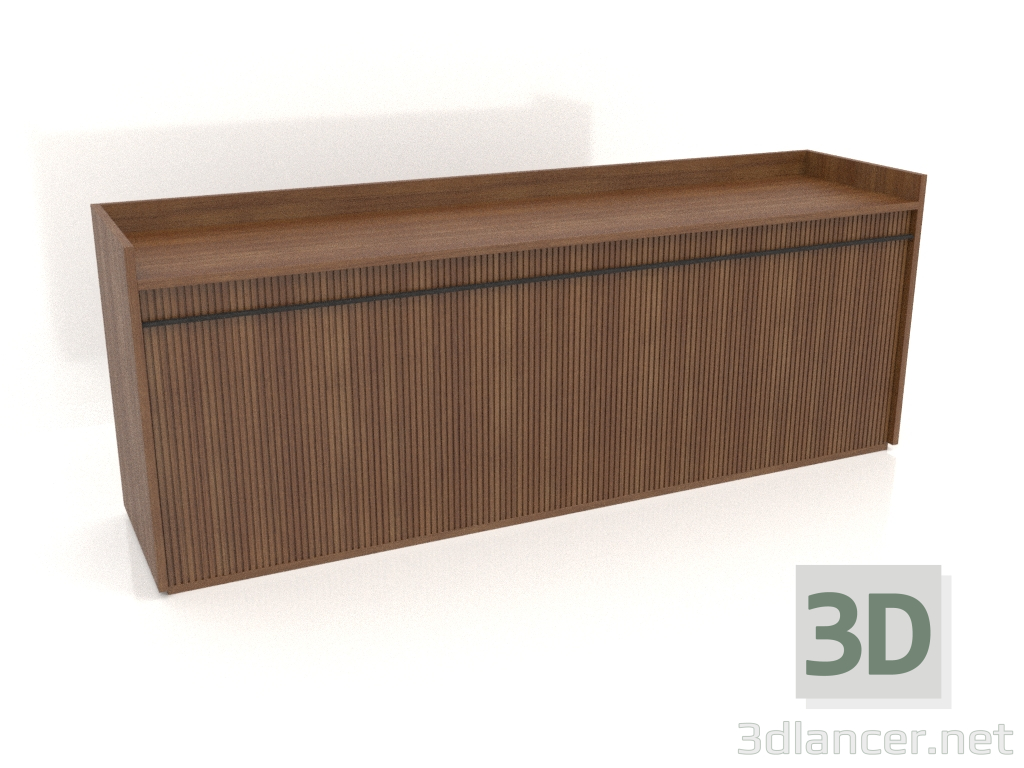 modèle 3D Armoire TM 11 (2040x500x780, bois marron clair) - preview