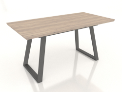 Folding table Maryland 120-160 (oak-black)