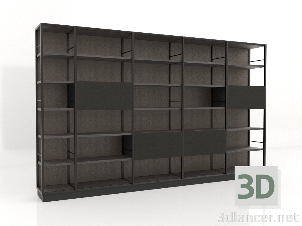 modello 3D Libreria (D633) - anteprima