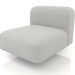 3d model Sofa module 1 seater (M) with a back - preview