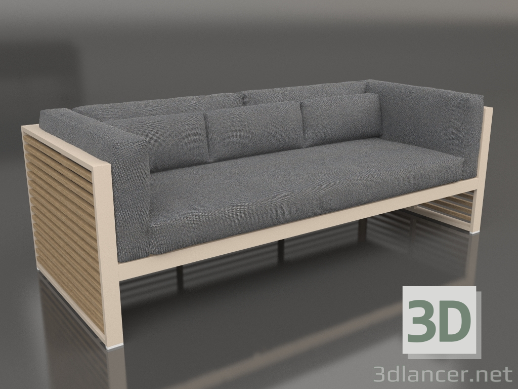 3D modeli 3'lü kanepe (Kum) - önizleme