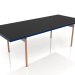modèle 3D Table à manger (Bleu nuit, DEKTON Domoos) - preview