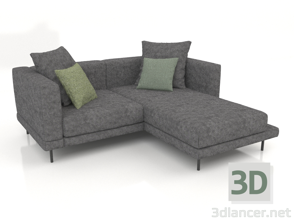 3D Modell Sofa Carol 1960 x 1800 (Galioano 03) - Vorschau