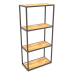 3d model Rectangular rack (WOOD, 60x30x128, 4 shelves) - preview