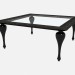 3d model Square dining table with glass top Traviata Z02 - preview