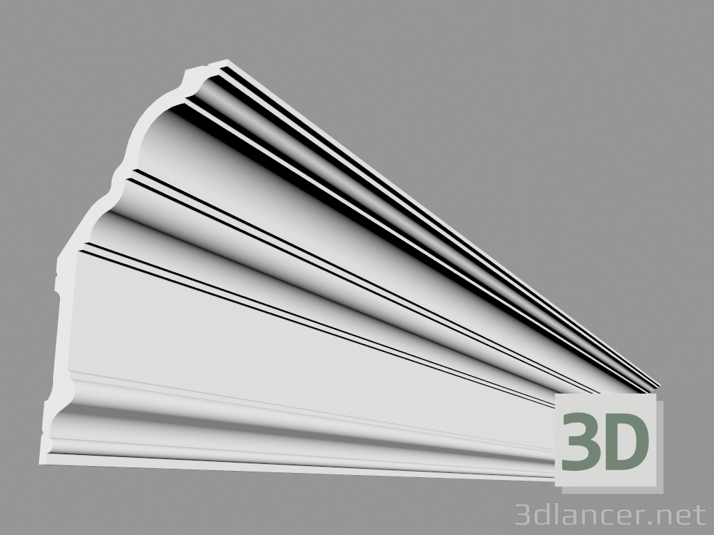 3D modeli Korniş C340 (200 x 25,6 x 13,5 cm) - önizleme