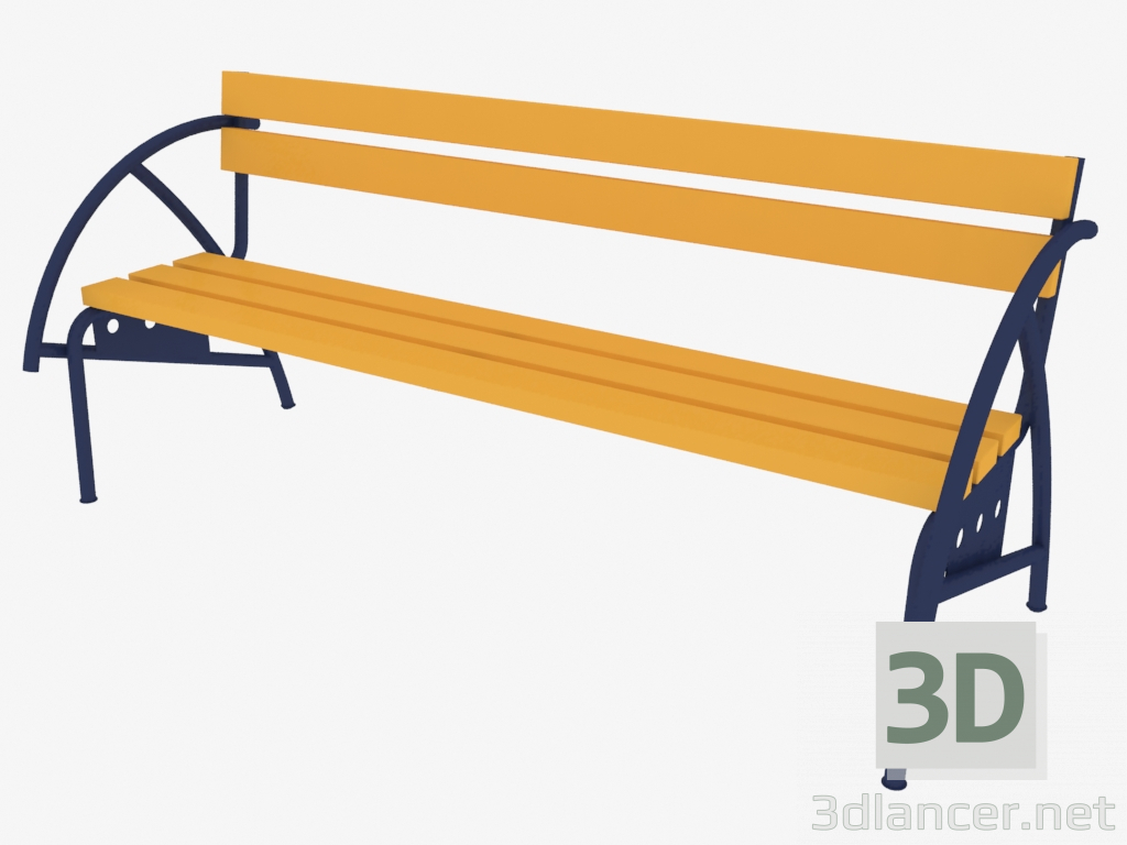 3D Modell Sitzbank (8009) - Vorschau