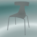 modèle 3D Chaise REMO structure en bois et métal (1416-20, gris cendré, gris) - preview