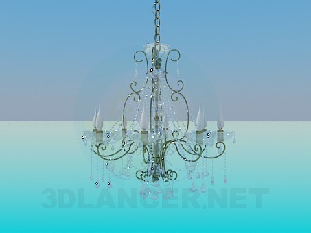 modelo 3D Araña de luces - escuchar modelo 3D Araña de luces - escuchar