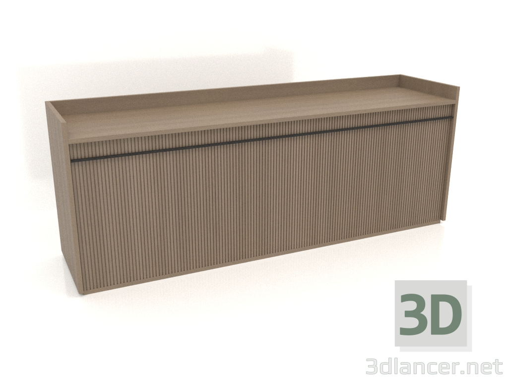 modèle 3D Armoire TM 11 (2040x500x780, gris bois) - preview