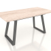 3d model Folding table Denver 120-160 (light oak-black) - preview