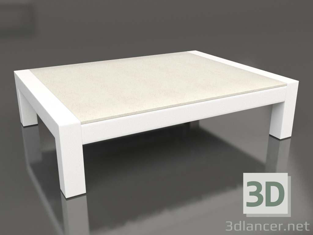modello 3D Tavolino (Bianco, DEKTON Danae) - anteprima