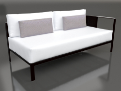 Módulo de sofá, seção 1 direita (preto)