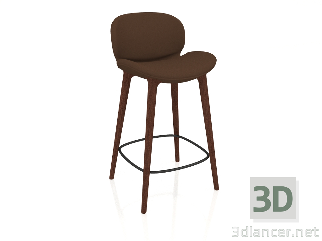 modello 3D Sedia semi-bar Lodge - anteprima