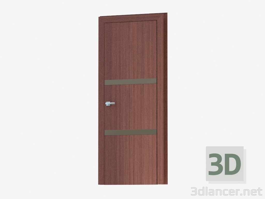 3d model Puerta de interroom (47.30 bronza plata) - vista previa