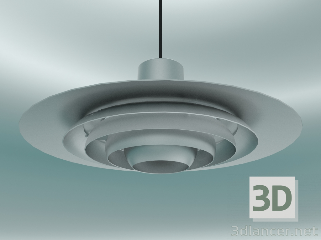 modèle 3D Lampe à suspension P376 (KF1, Ø47.5cm, H 19cm, Aluminium) - preview