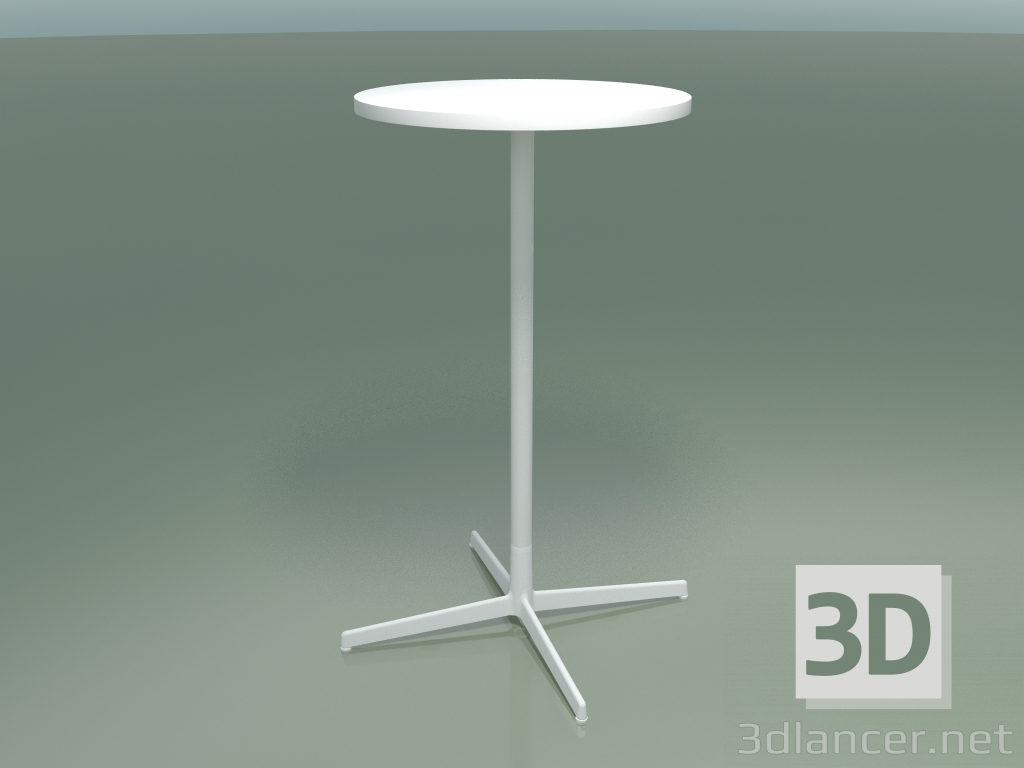 3D Modell Runder Tisch 5521, 5541 (H 105 - Ø 59 cm, Weiß, V12) - Vorschau