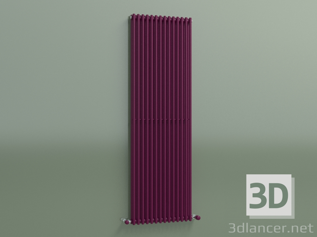 modello 3D Radiatore verticale ARPA 2 (1520 14EL, Purple trafic) - anteprima