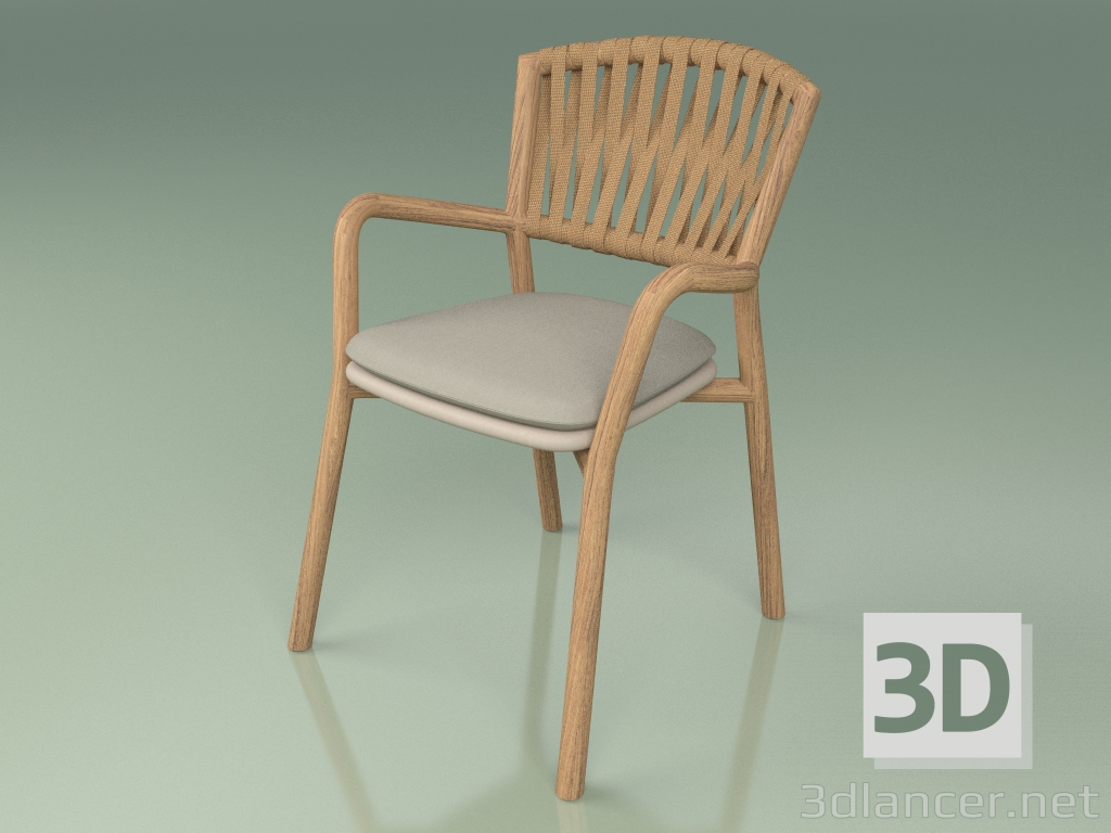 3D Modell Stuhl mit Kissen 161 (Polyurethanharz Maulwurf) - Vorschau