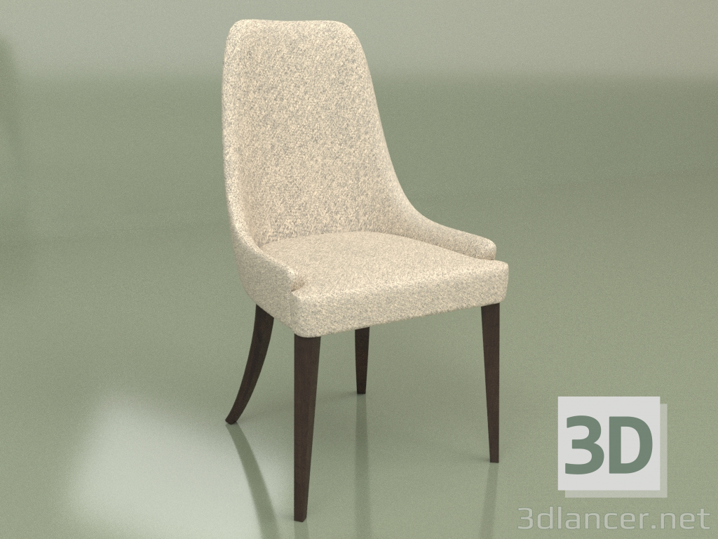 modello 3D Sedia Mar (beige) - anteprima