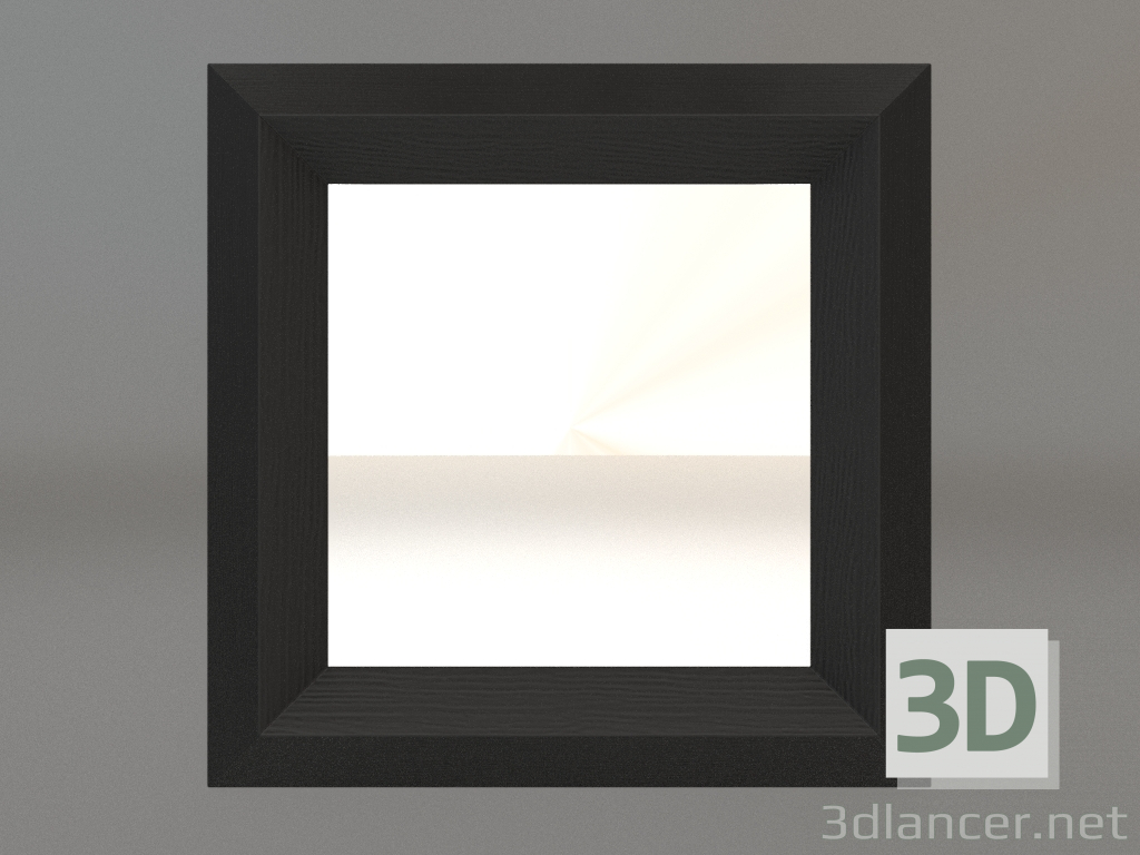 modello 3D Specchio ZL 06 (400х400, legno nero) - anteprima