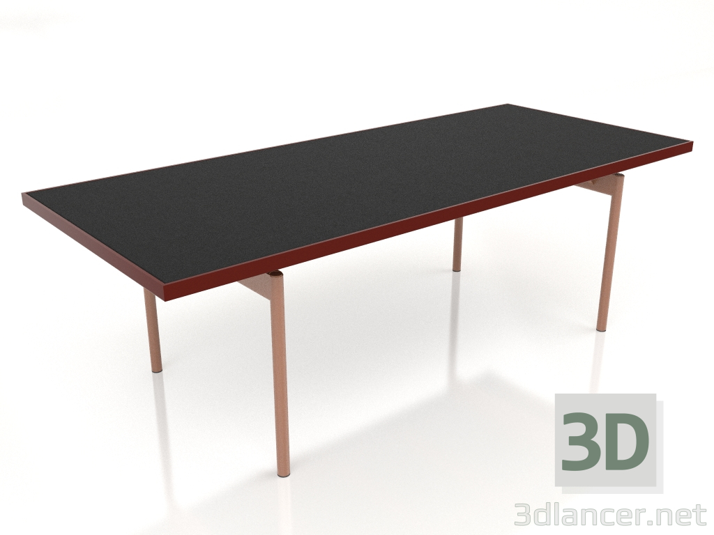 modello 3D Tavolo da pranzo (Rosso vino, DEKTON Domoos) - anteprima