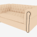 3D modeli Sofa 5M Chesterfield (Çift Kişilik) - önizleme