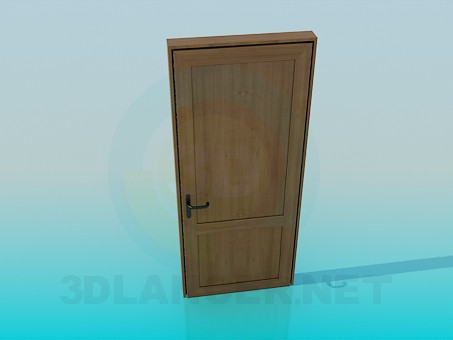 modelo 3D Puerta de madera - escuchar modelo 3D Puerta de madera - escuchar