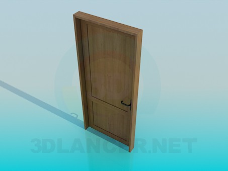 modelo 3D Puerta de madera - escuchar modelo 3D Puerta de madera - escuchar